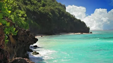 Turquoise lagoon loop Stock Footage 11826702