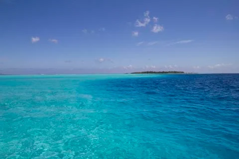 Turquoise lagoon Foto stock