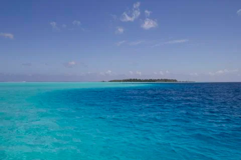Turquoise lagoon 스톡 사진