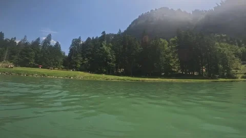 Turquoise Lake Stock Footage 283067630