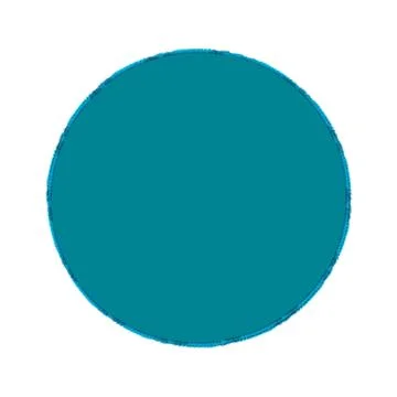 Turquoise large circle on white background.Texture or background Stock Illustration