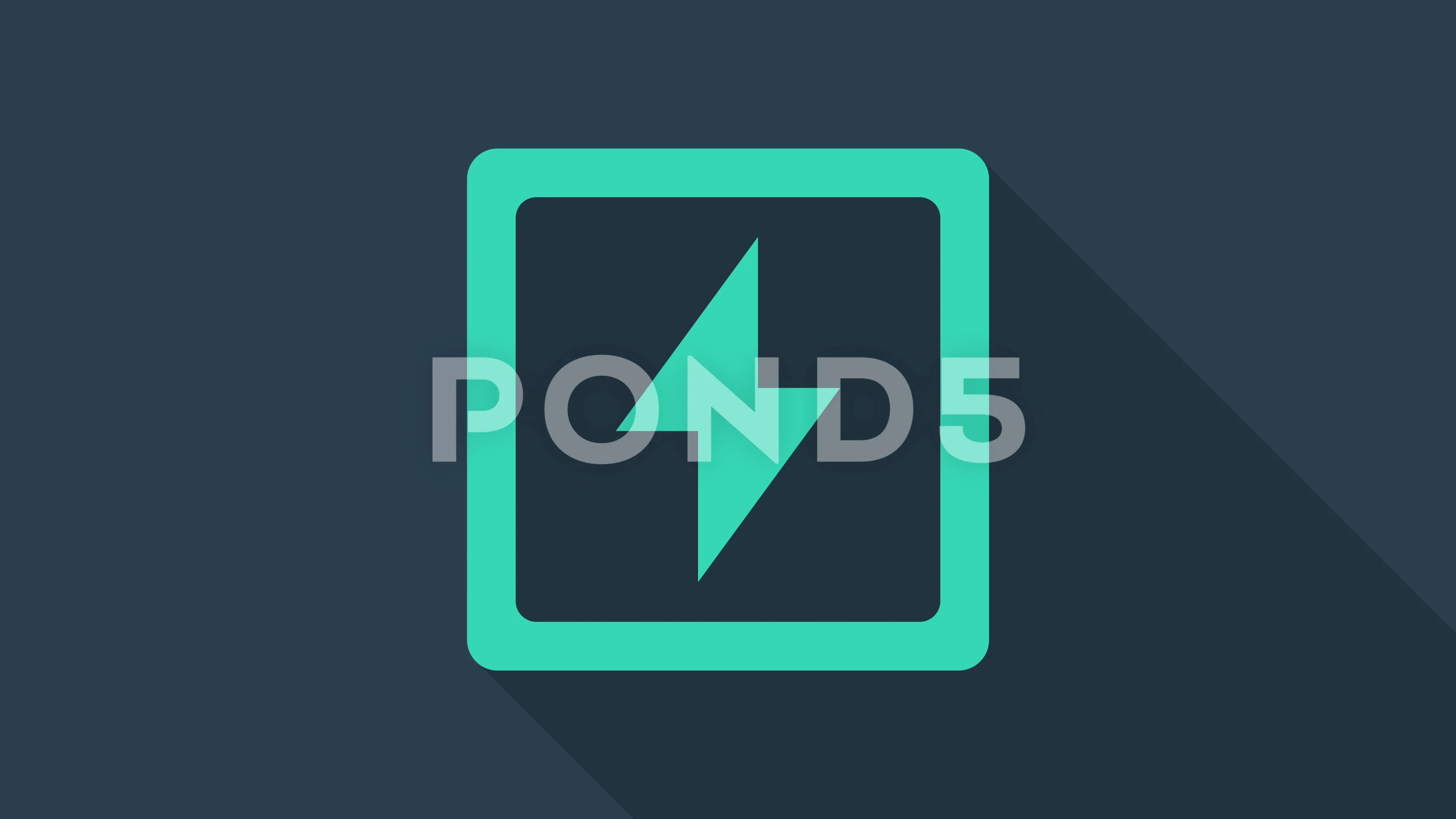 Turquoise Lightning bolt icon isolated o... | Stock Video | Pond5