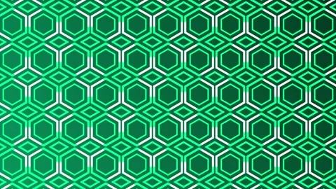 Turquoise lines moving over hexagonal pattern turquoise color background Stock Footage 271158243