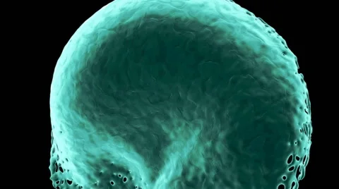 Turquoise liquid splashes abstract and keeps rotating, alpha included (FULL HD) Video stock 40706696