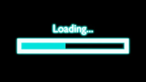 Turquoise Loading Bar Stock Footage 220796829