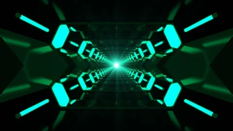 Turquoise Loop Abstract Background Infinity Stock Footage 99368470
