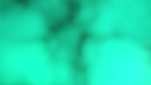 Turquoise, mint and aqua wide gradient with deep teal smoky forms, seamless loop Stock Footage 339204273