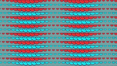Turquoise Mint Wavy Stripe Halftone Loop Stock Footage 342585802