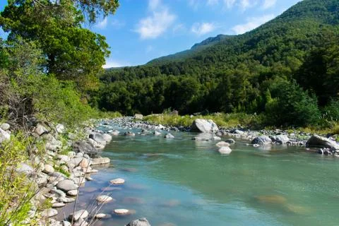 Turquoise Mountain River Stock Photos