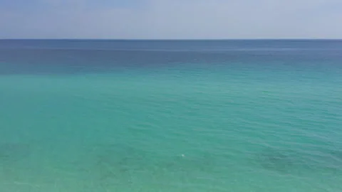 Turquoise Ocean Drone Shot Stock Footage 268773933