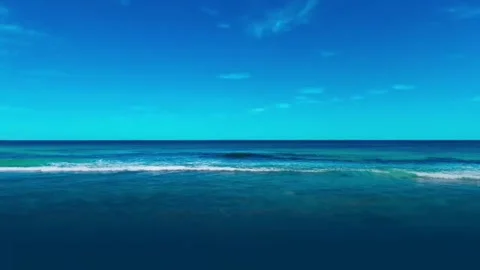 Turquoise Ocean Waves Rolling to Shore 4K Stock Footage 339371250