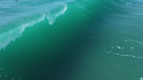 Turquoise Ocean Waves Rolling In Slow Motion In Beach Stock Footage 278094150