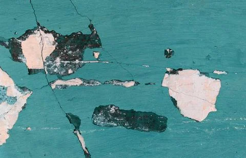 Turquoise old wall surface background. Vintage grunge texture Stock Photos