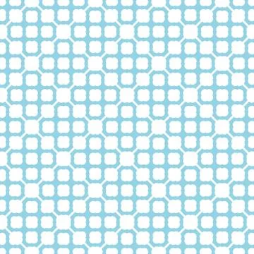 Turquoise pattern on white seamless background. Stock Illustration