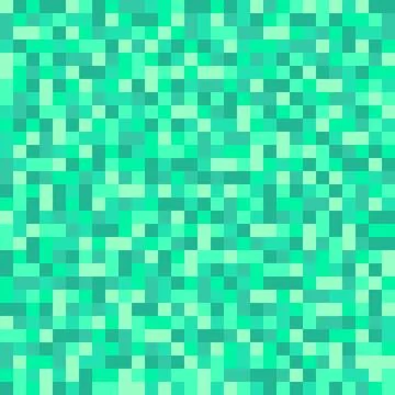 Turquoise Pixel Seamless Pattern Stock Illustration
