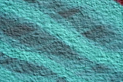 Turquoise plaster wall texture background Stock-Fotos