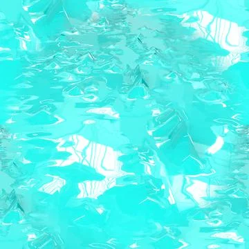 Turquoise plastic surface with white highlights. Beautiful seamless.  Stock Illustration