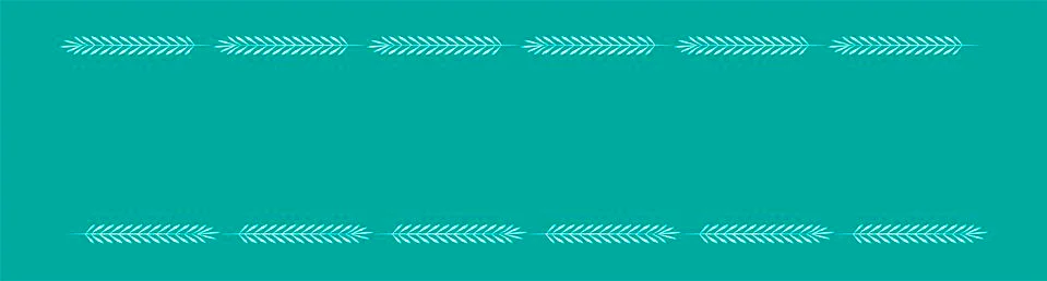 Turquoise rectangular frame with simple leaves. Stock-Illustration