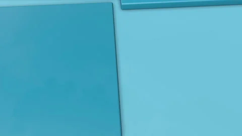 Turquoise rectangular planes rotate slowly. Background. 3d rendering Stock-Footage 116998476