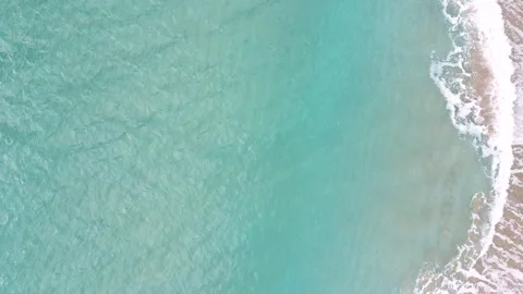 Turquoise ripples on ocean water surface, natural background and texture. Stock Footage 299555752