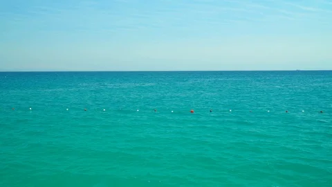 Turquoise sea as a beautiful background. Video stock 109094226