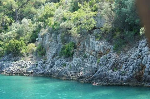 Turquoise sea Stock Photos