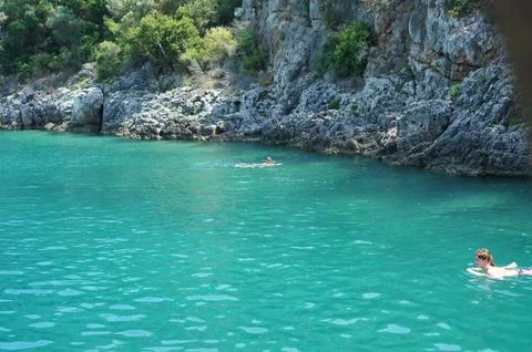Turquoise sea Stock Photos