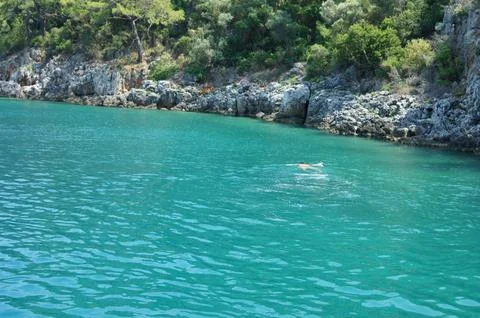 Turquoise sea Stock Photos