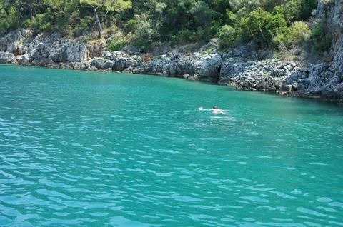 Turquoise sea Stock Photos