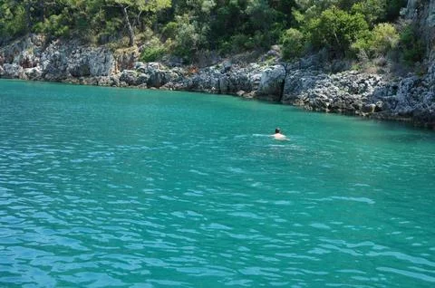 Turquoise sea Foto stock
