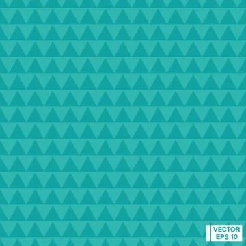 Turquoise seamless background of triangles. Stockillustratie