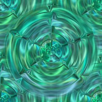 Turquoise seamless texture with round patterns. Beautiful abstraction.  Stock Illustration