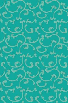 Turquoise simple ornament. Stock Illustration
