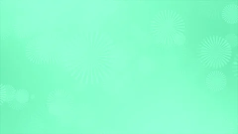 Turquoise slowly falling white flower pattern elegant natural background Stock Footage 307675275
