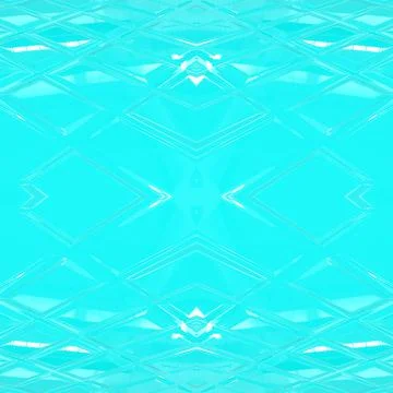 Turquoise smooth surface. Beautiful seamless mirrored turquoise background.  Stock Illustration