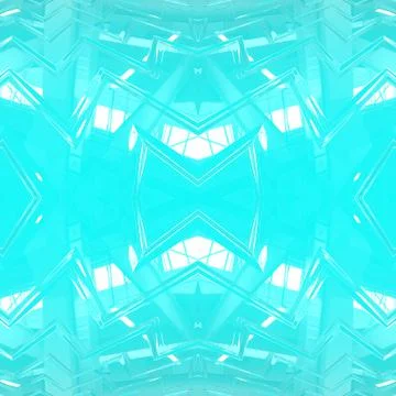 Turquoise smooth surface. Beautiful seamless mirrored turquoise background.  Stock Illustration