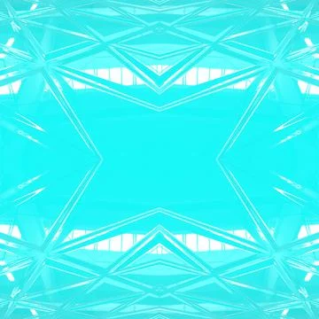Turquoise smooth surface. Beautiful seamless mirrored turquoise background.  Stock Illustration