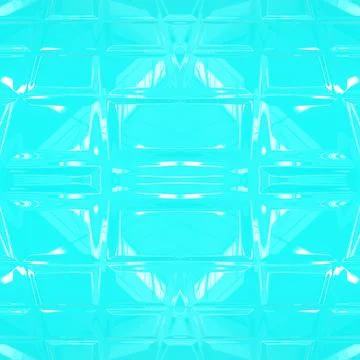 Turquoise smooth surface with white highlights. Beautiful seamless mirrored  Stock Illustration