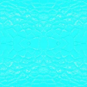 Turquoise smooth surface with white highlights. Beautiful seamless mirrored  Stock Illustration