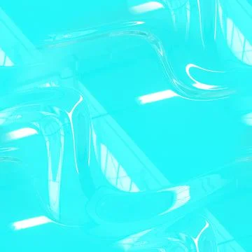 Turquoise smooth surface with white highlights. Beautiful seamless turquoise Stock Illustration