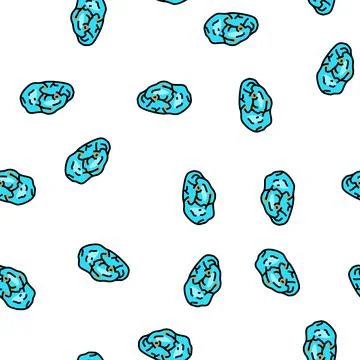 Turquoise stone rock vector seamless pattern Illustrazione stock