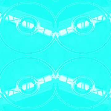 Turquoise surface with white highlights and circles in the center.  Stock Illustration