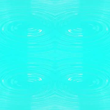 Turquoise surface with white highlights and circles on the water.  Stock Illustration