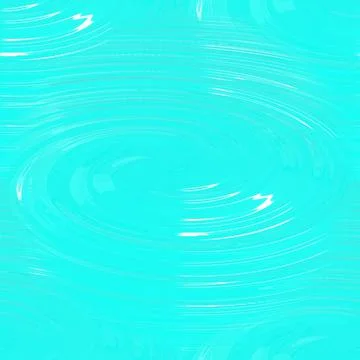Turquoise surface with white highlights and circles on the water.  Stock Illustration