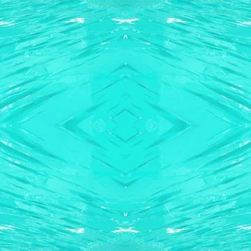 Turquoise surface with white highlights. Beautiful turquoise seamless mirror Stock Illustration