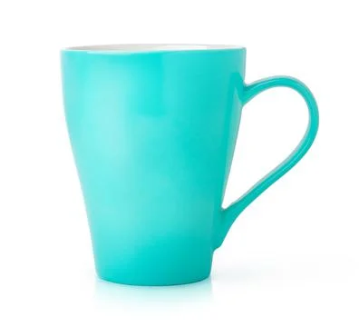 Turquoise tea cup Stock Photos
