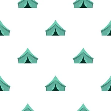 Turquoise tent pattern flat Stock Illustration