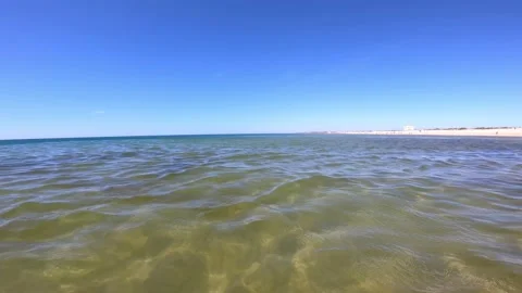 Turquoise, transparent and crystalline ocean surface Stock Footage 137791053
