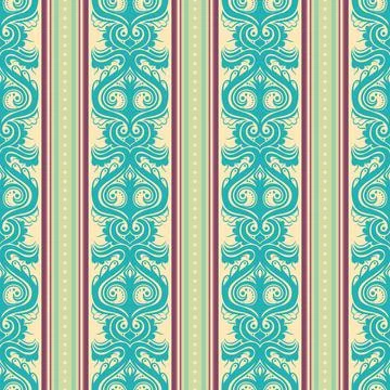 Turquoise vintage pattern Stock Illustration