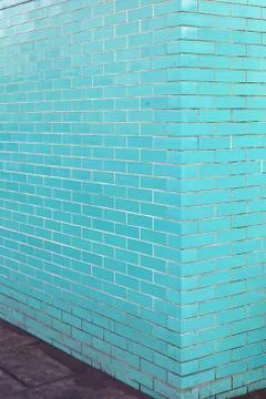 Turquoise Wall Tiles Stock Photos